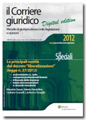 eBook - Il Corriere Giuridico - Le principali novità del decreto "liberalizzazioni" (legge n. 27/2012) 