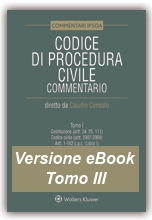 eBook Tomo III - Codice di Procedura Civile Commentato  