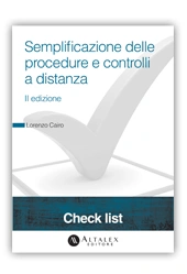 Check List - Semplificazione delle procedure e controlli a distanza 