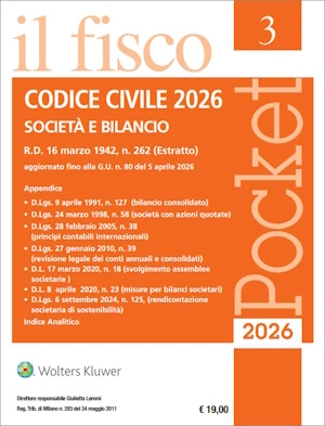 Codice Civile 2021 - Società e Bilancio - Pocket il fisco 