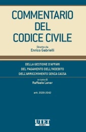 Commentario del Codice Civile diretto da Enrico Gabrielli <br> Della gestione d'affari - Del pagamento dell'indebito - dell'arricchimento senza causa (Artt. 2028-2042)