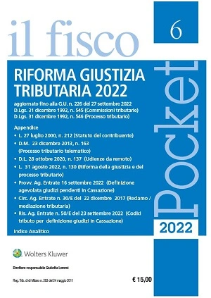 Contenzioso tributario 2022 - Pocket il fisco 