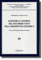 Economia e governo del sito produttivo nella prospettiva sistemica 
