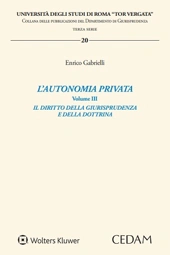 L'autonomia privata - Volume III 