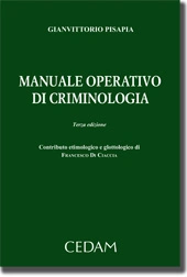 Manuale operativo di criminologia 