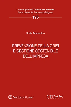 Prevenzione della crisi e gestione sostenibile dell'impresa 
