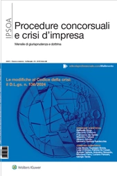 Procedure concorsuali e crisi d'impresa