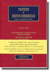 Trattato di diritto commerciale - Vol. III: Società di persone e consorzi.   