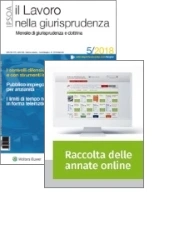 Tutto Lavoro nella giurisprudenza: Rivista + Raccolta annate on line