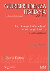 eBook - La colpa medica "non lieve" dopo la legge Balduzzi 