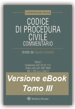 eBook Tomo III - Codice di Procedura Civile Commentato  