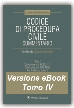 eBook Tomo IV - Codice di Procedura Civile Commentato  