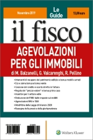 Agevolazioni per gli immobili 
