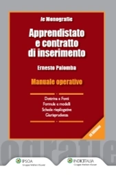 Apprendistato e contratto di inserimento 
