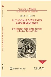 Autonomia, sovranita', rappresentanza.  