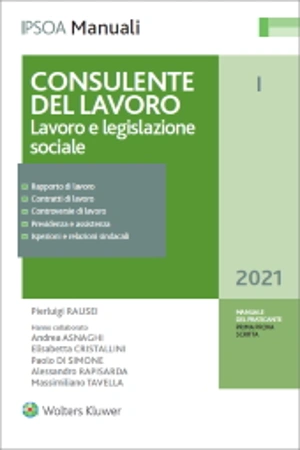 Consulente del lavoro - Lavoro e legislazione sociale 