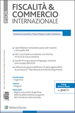 Fiscalità & commercio internazionale 