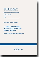I limiti statutari alla circolazione delle azioni 