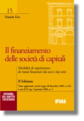 Il finanziamento delle società di capitali 