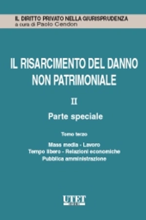 Il risarcimento del danno non patrimoniale. Vol. II: Parte speciale - Tomo III: Mass media - Lavoro - Tempo libero - Relazioni economiche - Pubblica amministrazione 