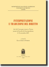 Interpretazione e traduzione del diritto 