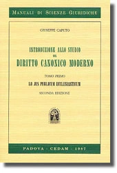 Introduzione allo studio del diritto canonico moderno 