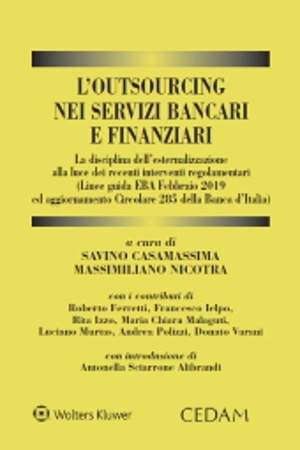 L'Outsourcing nei servizi bancari e finanziari  