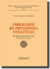 L'obbligazione del professionista intellettuale 