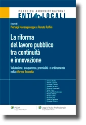 La riforma del lavoro pubblico tra continuità e innovazione 