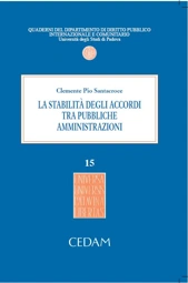 La stabilita'degli accordi tra pubbliche amministrazioni 