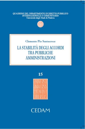 La stabilita'degli accordi tra pubbliche amministrazioni 