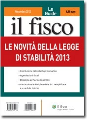 Le Novità della legge di stabilità 2013 