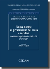 Nuove norme su prescrizione del reato di recidiva 