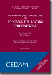 Nuovo Formulario - Commentario del processo del lavoro e previdenziale 