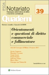 Orientamenti e questioni di diritto commerciale e fallimentare 