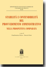 Stabilità e contendibilità del provvedimento amministratico nella prospettiva comparata 