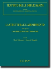 Trattato delle obbligazioni - Vol. I: La struttura e l'adempimento - Tomo V: La liberazione del debitore 