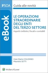 eBook - Le operazioni straordinarie degli Enti del terzo settore 