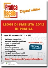 eBook - Legge di stabilità 2012 in pratica 