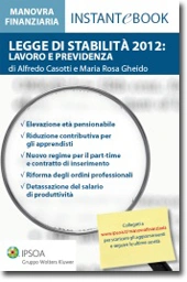eBook - Legge di stabilità 2012: lavoro e previdenza 