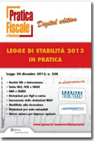 eBook - Legge di stabilità 2013 - In Pratica 